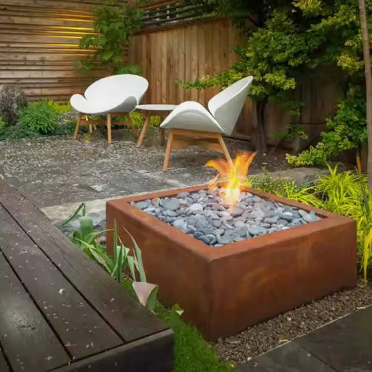 Corten Fire Pit propaan