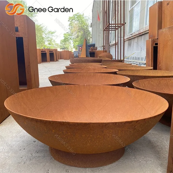 Corten Steel Fire Pit klanitud esteetika