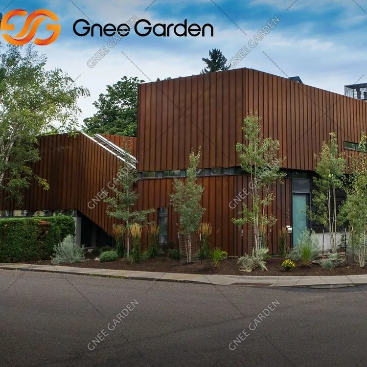 Laser Cut Corten Steel Curtain Wall Decor Metal Classic Artistic Outdoor