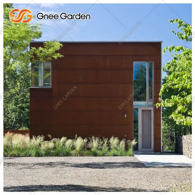 Corteni metallist hoone siseseina paneelid