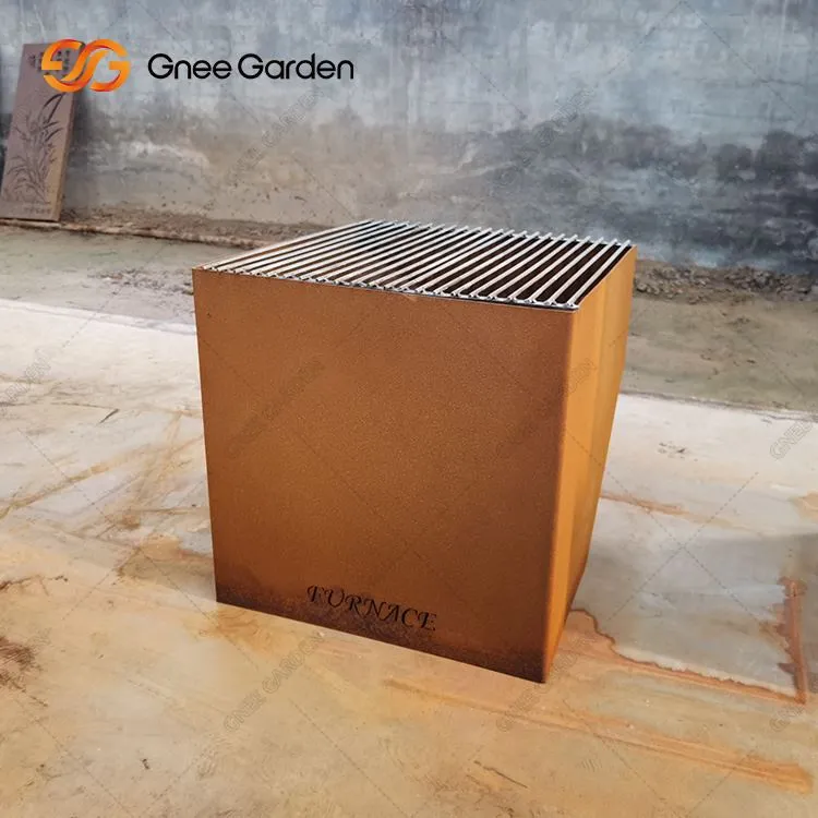 Puuküttega välitingimustes Corteni terasest tulekaev