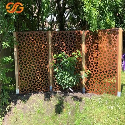 Corten Steel Outdoor Privaatsusekraan