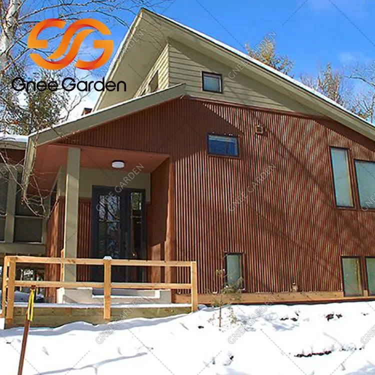 Ilmastikukindlad terasest roostetanud metallkatused